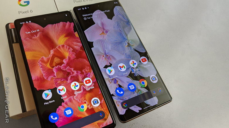 Two Google Pixel phones