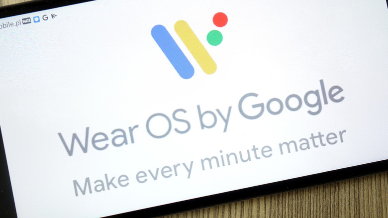 Wear OS google logo smartphone