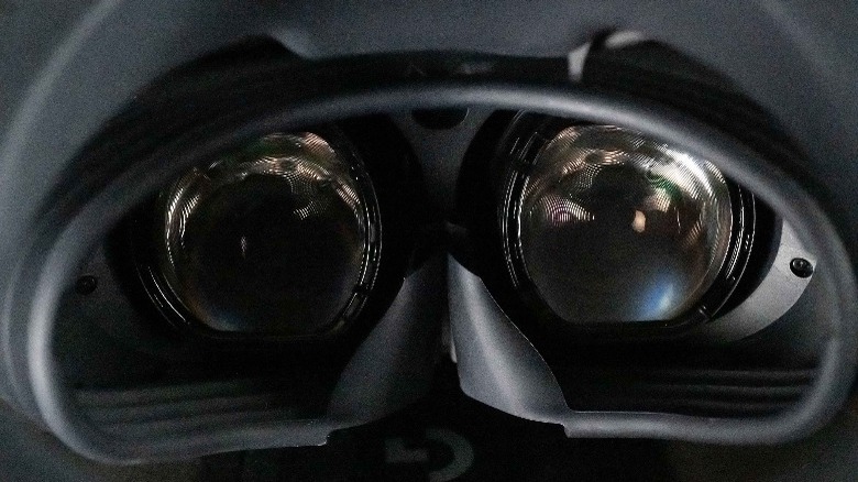 PlayStation VR2 eyepieces up close