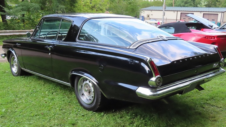 1964 Plymouth Valiant Barracuda at outdoor car show