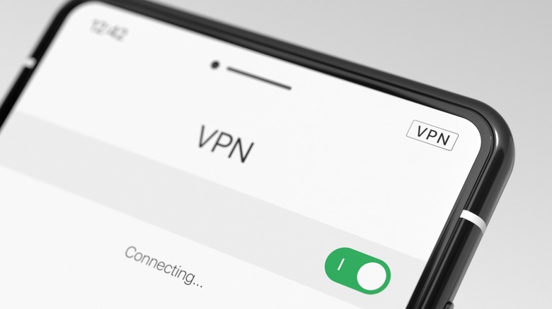 VPN setting on smartphone