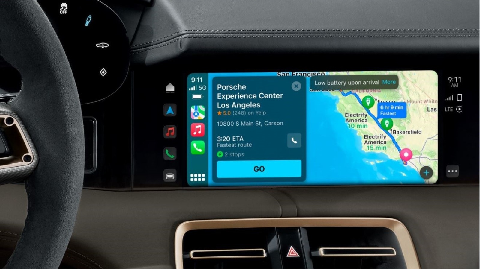 Porsche Taycan Models Get Support For Apple Maps EV Routing – SlashGear