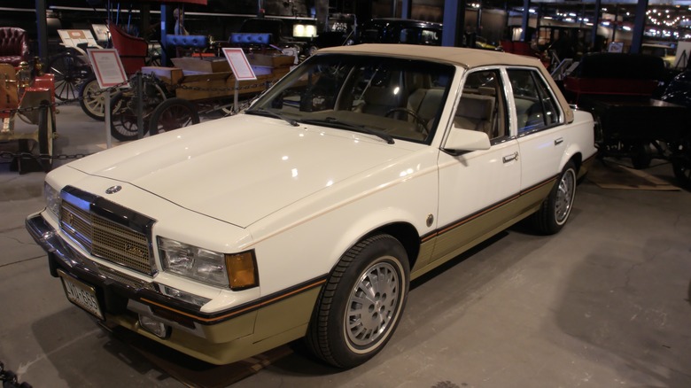 1986 Cadillac Cimarron on display