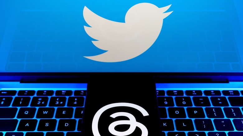 Threads Twitter logos