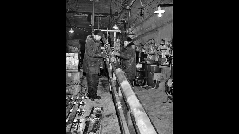 ice core sample at Camp Century