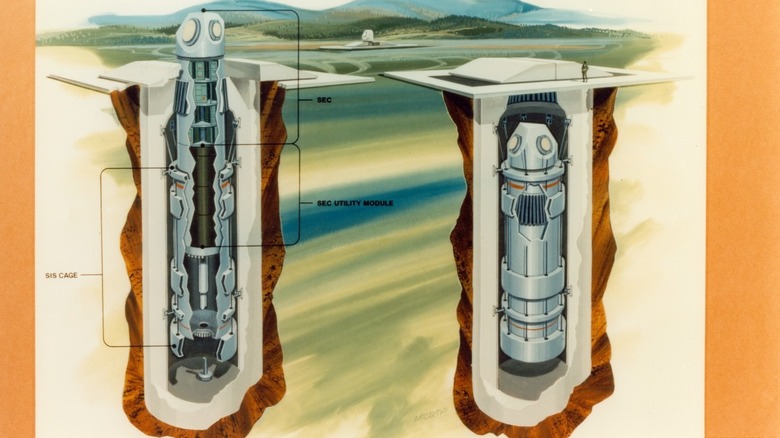 illustration of underground missile silo