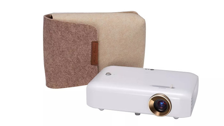 LG Projector with case