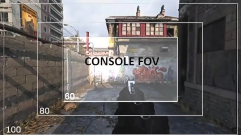 The FOV slider in Call of Duty arzone