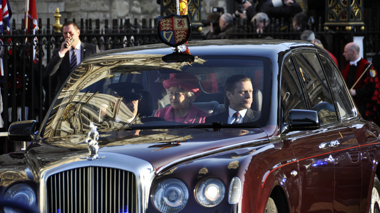 Royal Bentley limousine with queen