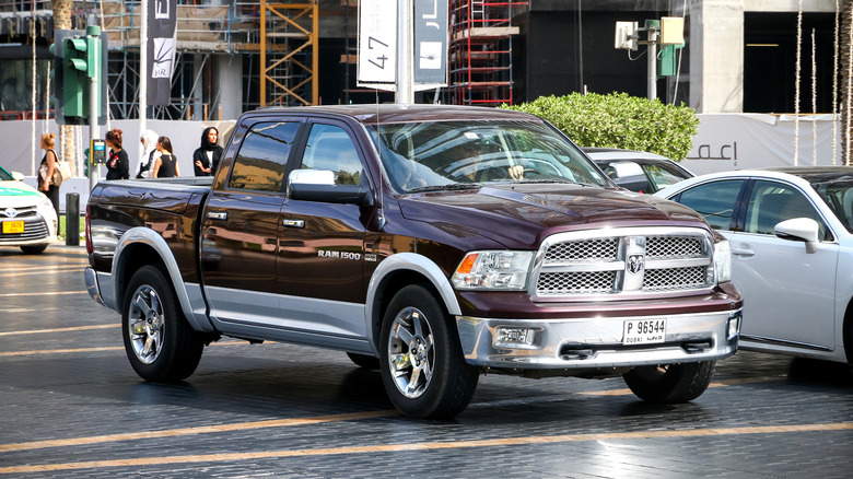 brown RAM 1500 truck