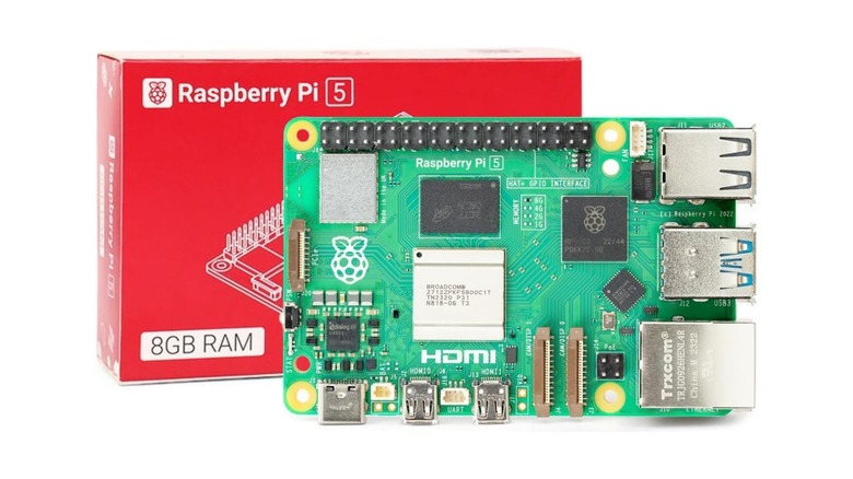 Raspberry Pi 5 with box