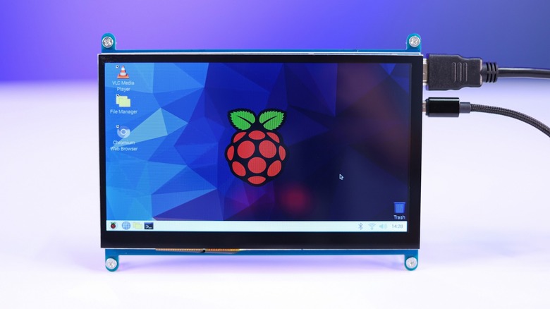 Raspberry Pi computer screen