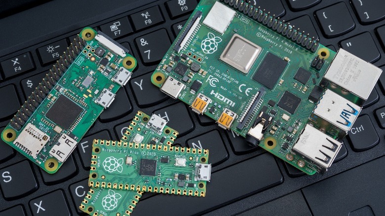 Different Raspberry Pi computers