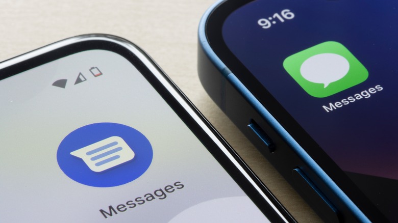 Android iPhone messages apps