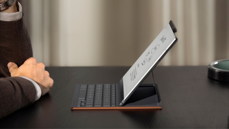 reMarkable TypeFolio keyboard tablet upright