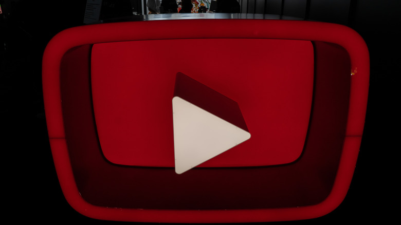 large YouTube logo