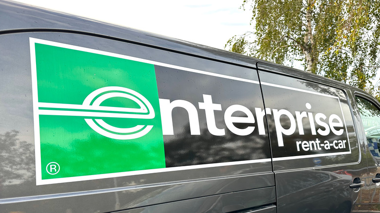 Enterprise Rent-A-Car logo van