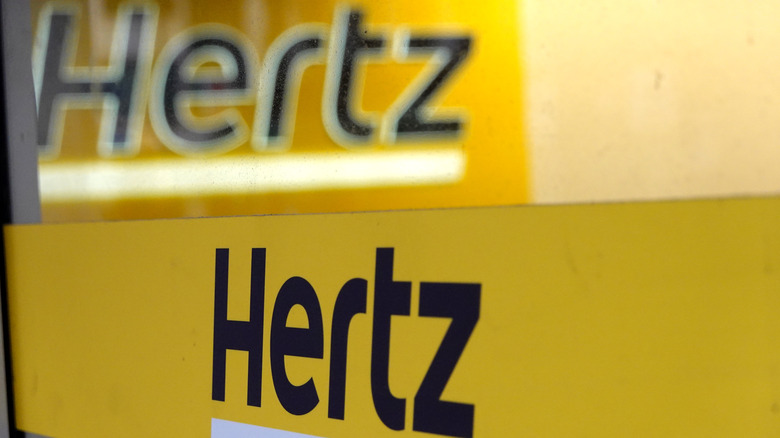 Hertz signage