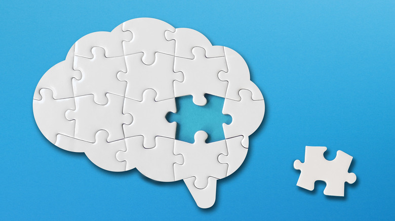 Human brain jigsaw puzzle