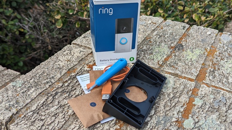 Ring Battery Doorbell Pro installation hardware