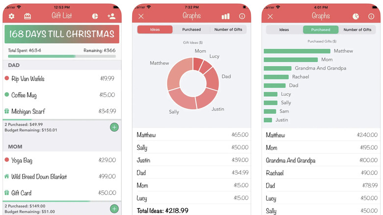 Christmas Gift List Tracker app icon