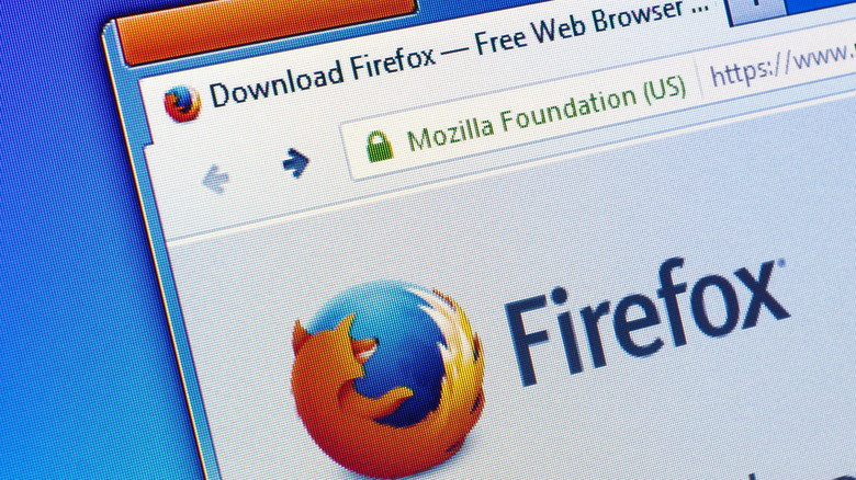 Download Firefox on computer screen
