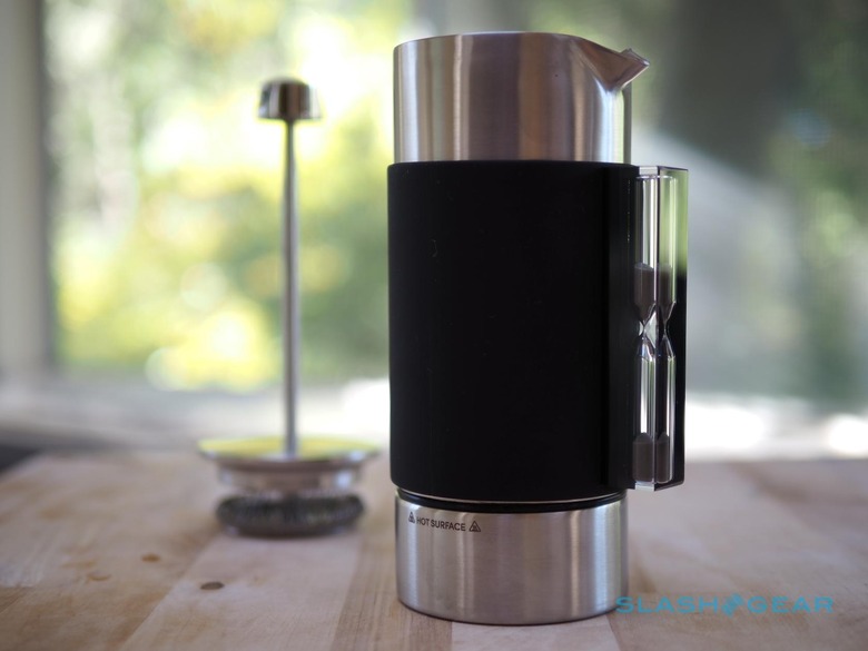 French Press with Thermometer - Stainless Steel Coffee Maker