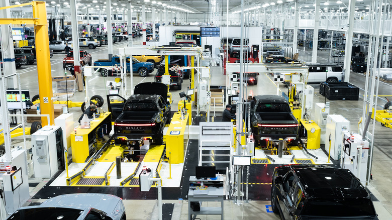 Rivian production line