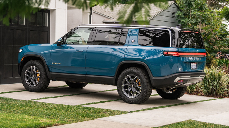 parked Rivian R1S