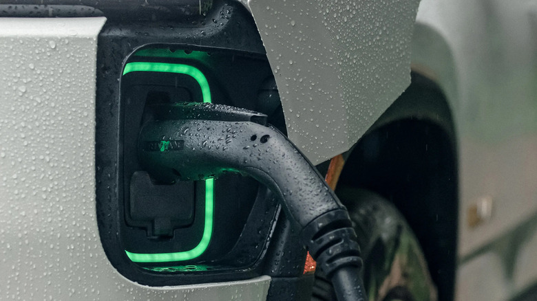 Rivian plugged in charging