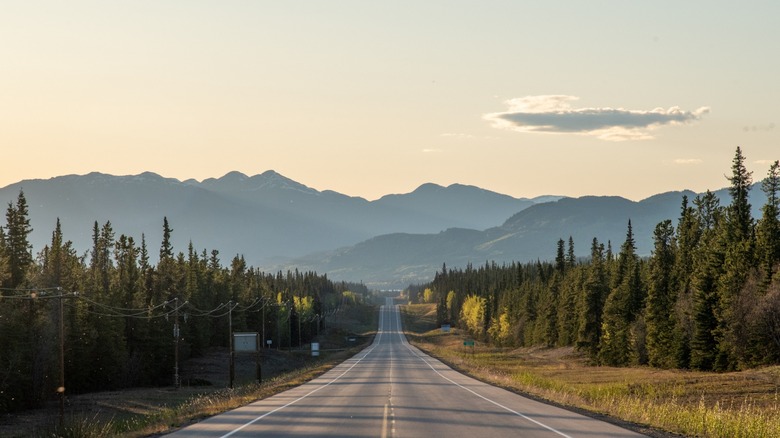 The Alaska Highway in Yukon Territory