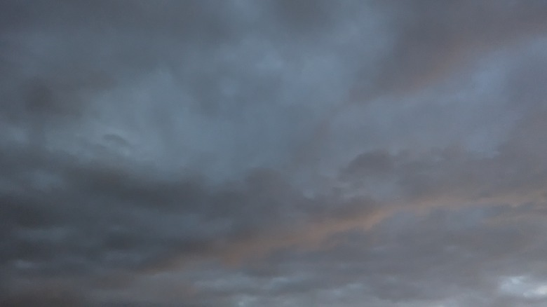 Overcast sky during eclipse