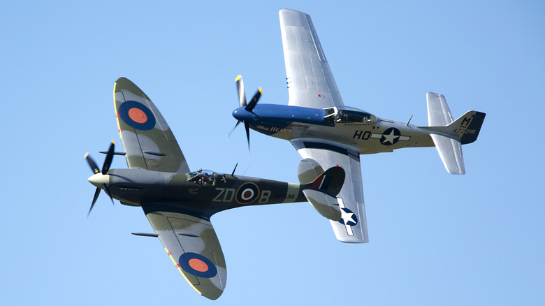 P-51 and Spitfire