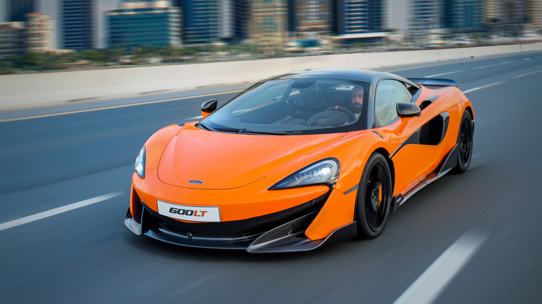 McLaren on Dubai highway
