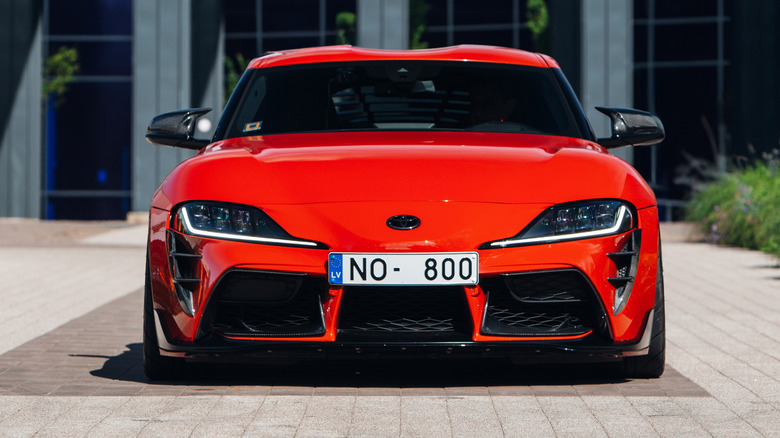 Red Supra from front