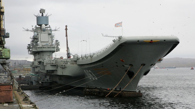 Admiral Kuznetsov Russian aircraft carrier