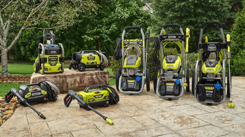 Ryobi pressure washer lineup