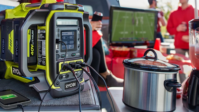 Tailgating with a Ryobi Power Station