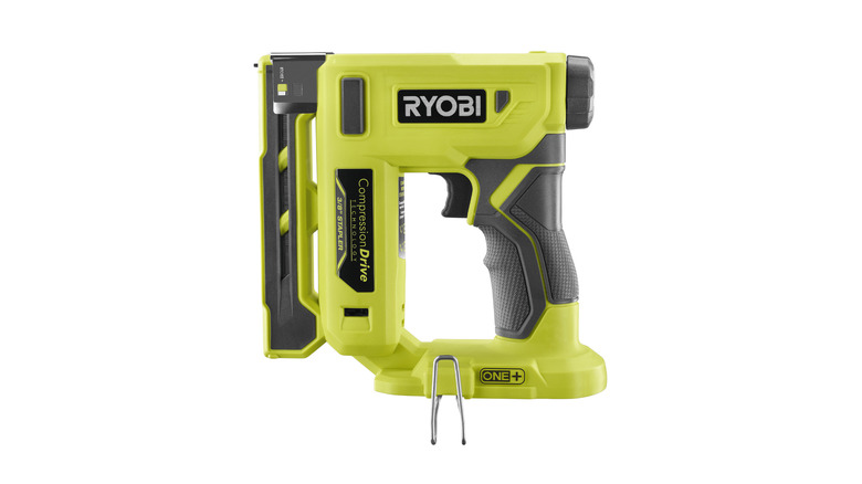 A Ryobi 18V Crown Stapler