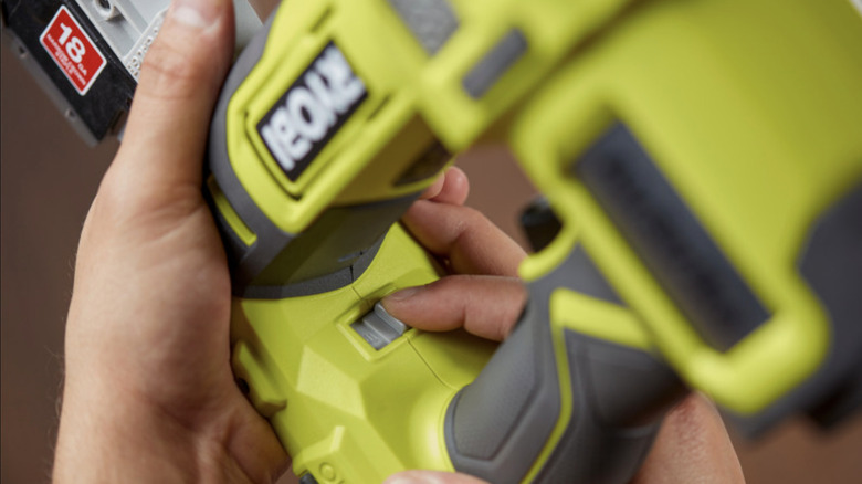 Ryobi staple gun's drive switch