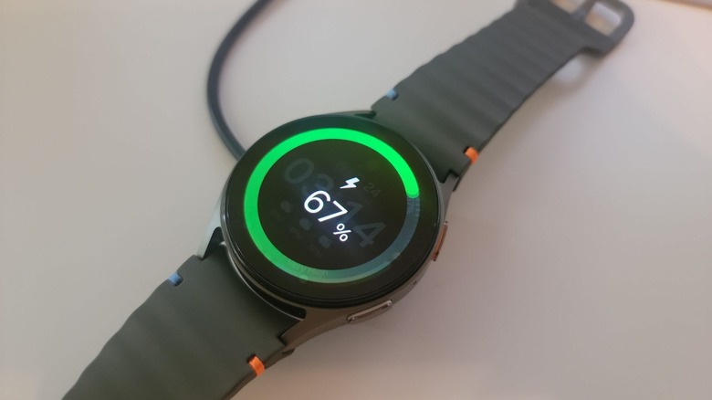 samsung galaxy watch 7 on charger