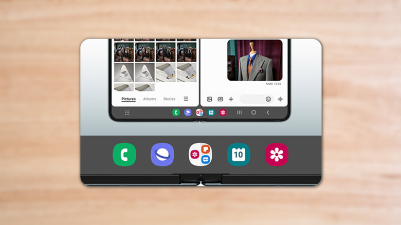 Galaxy Z Fold 4's Taskbar illustration