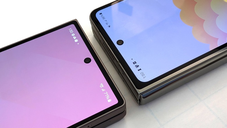 Samsung Galaxy Z Fold 6 and 5 cover displays