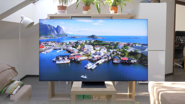 Samsung QLED in living area