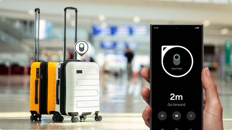 tracking luggage using SmartThings app