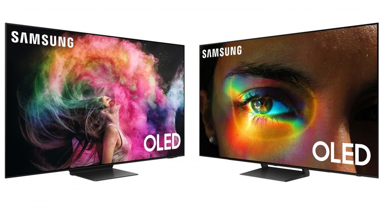 Samsung 2023 OLED TVs side by side