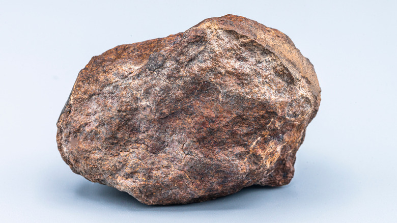 Close up of a meteorite