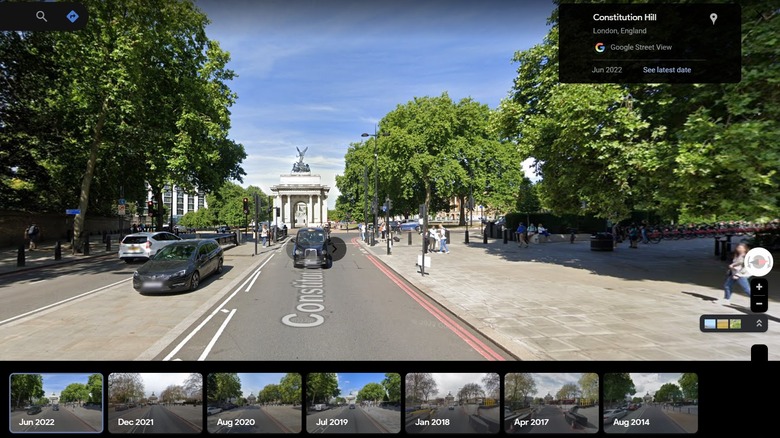 Google Street View with alternate dates