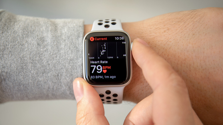 Heart rate monitor on Apple Watch