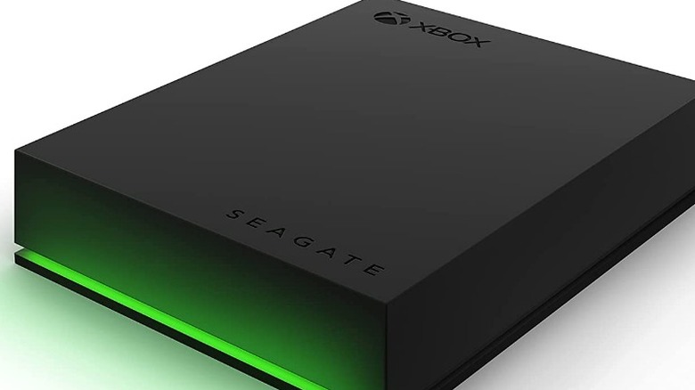 A Seagate Xbox game drive.